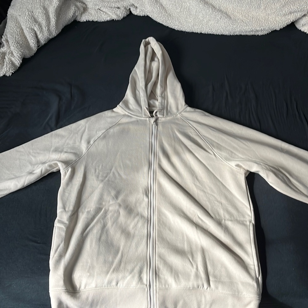 Cream zip up jacket
